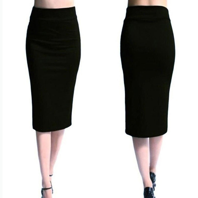 Slim Fit High Waist Pencil Skirt