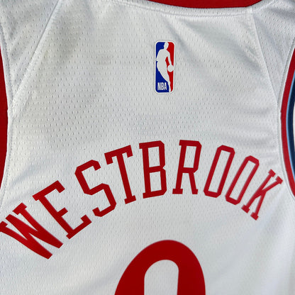 Clippers WESTBROOK #0 White NBA Jerseys