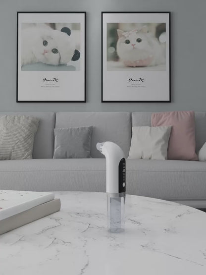 Advanced Small Bubble Hydro Facial Pore Vacuum - 6-in-1 Electric Water-Cycling Blackhead Suction & Skin Refining Instrument